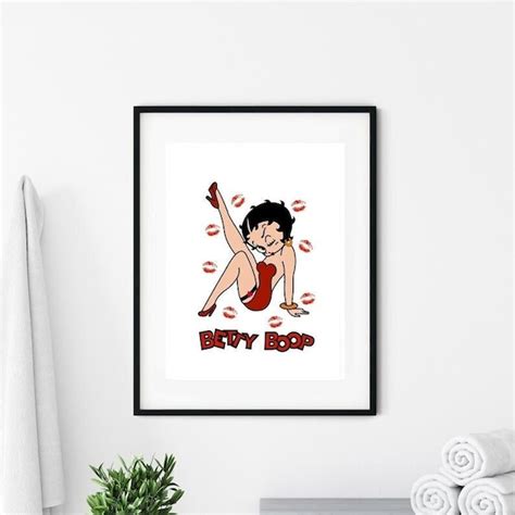 Betty Boop Poster Etsy