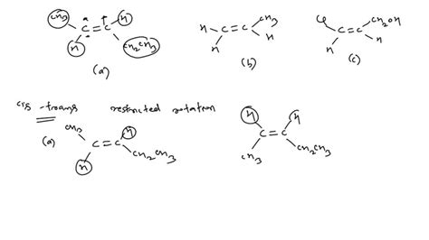 SOLVED For Each Compound Below Decide Whether Cis And Trans Isomers