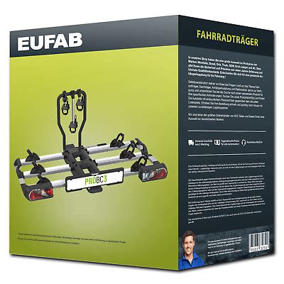 Eufab Fahrradtr Ger F R Fahrr Der Abklappbar Ahk Ebay