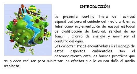 3 Elaboremos Un Párrafo De Introducción Sobre El Cuidado Del Medio Ambiente Ayuda Xfavor