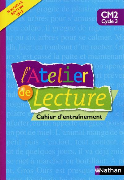 L Atelier De Lecture Cahier D Entrainement CM2 SDP Le Livre Club