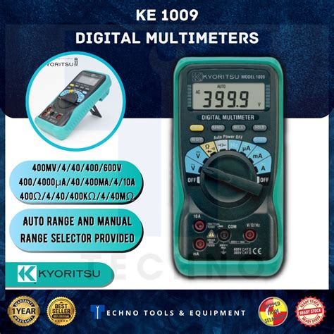 Kyoritsu 1009 Digital Multimeter 100 New And Original Shopee Malaysia