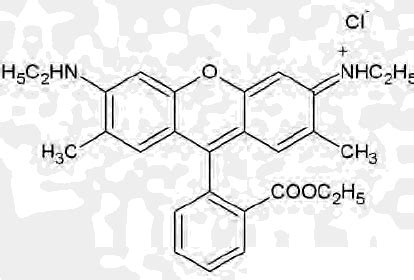 3: Chemical structure of Rhodamine 6G. | Download Scientific Diagram