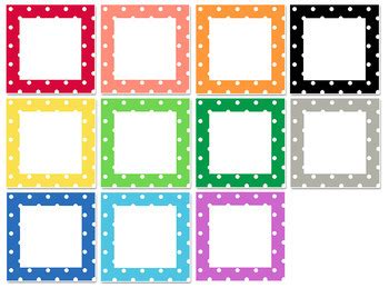 Free Polka Dot Classroom Labels By Karen Cox Prekinders Tpt