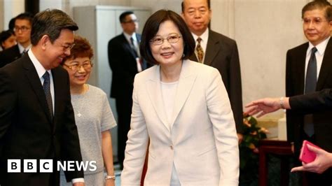 Taiwans Tsai Ing Wen Sworn In As First Female President Bbc News