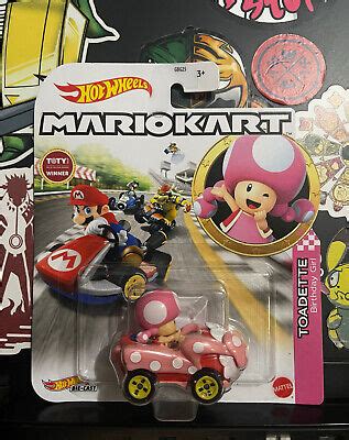 Hot Wheels Mario Kart Toadette Birthday Girl Ebay