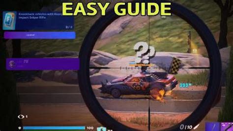 Knockback Vehicles With The Heavy Impact Sniper Rifle Fortnite Week