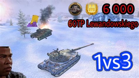 Wot Blitz 60TP Lewandowskiego 1vs3 World Of Tanks Blitz Playing