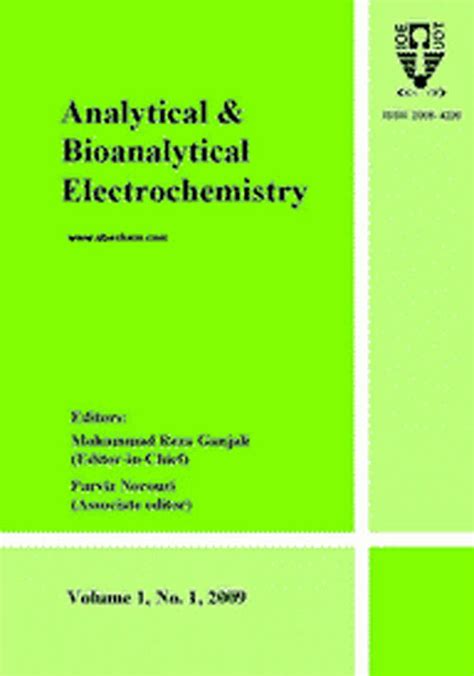 Magiran Analytical And Bioanalytical Electrochemistry، Volume13 Issue 3 Dec 2021