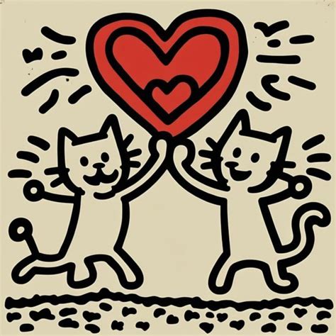 Funny Keith Haring, cats lover by art-ucef in 2024 | Keith haring, Cute ...