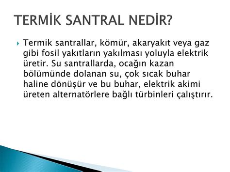 PPT TERMİK SANTRALLER VE ÇEVREYE ETKİSİ PowerPoint Presentation free