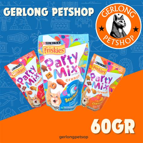 Jual Party Mix Mixed Grill Classic Beach Side 60gr Snack Kucing