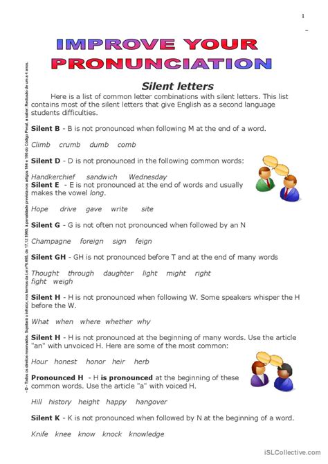 Silent Letters Pronunciation Phonic English Esl Worksheets Pdf And Doc