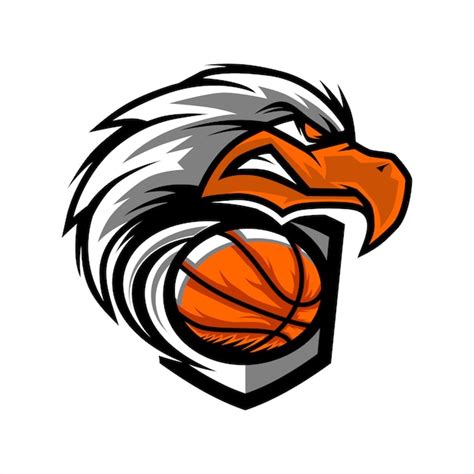 Premium Vector Eagle Head Basketball Team Logo