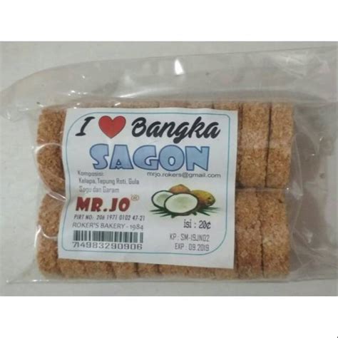 Kue Sagon Khas Bangka Isi Pcs Oleh Oleh Makanan Snack Cemilan Asli