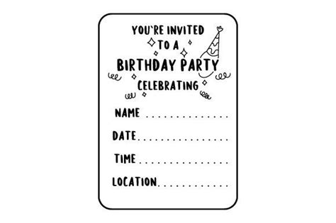 Birthday Party Invitations Templates