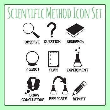 scientific method icons science clip art clipart commercial
