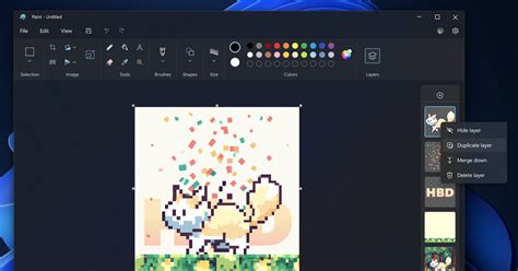 Paint app update adding support for layers and transparency begins rolling out to Windows ...