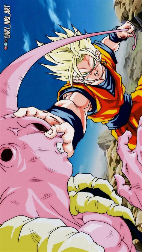 Super Gokhan Gohan Goku Fusion Vs Buu Gotenks Fanart By Chry