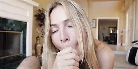Hot Blonde Plays With Cum XHamster