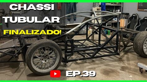 PV2GT Chassi tubular finalizado Vamos entrar na suspensão EP 39