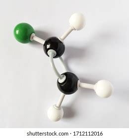 Chloroethene Molecular Structure Isolated On White Stock Photo ...