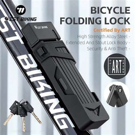 West Biking Candado Plegable De Llaves Para Bicicleta Candado