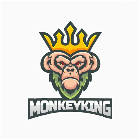 Premium Vector Monkey King Logo Design