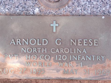 Arnold Grant Neese 1895 1969 Find A Grave Memorial