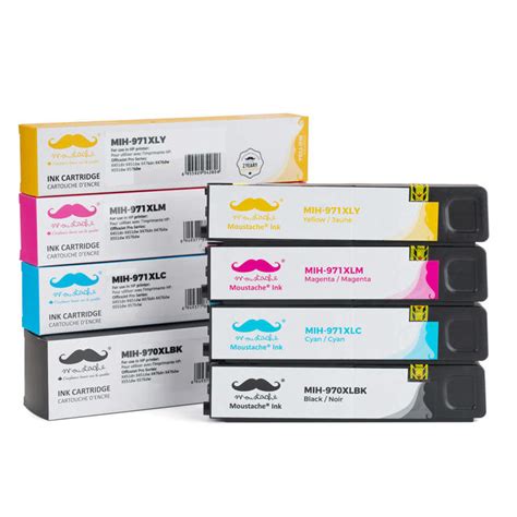 Compatible Hp 970xl 971xl Cartouche Dencre Combo Bkcmy Moustache®