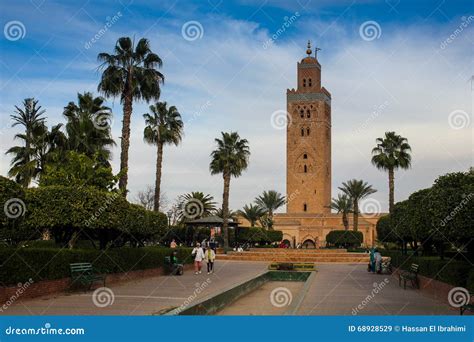 Marruecos Mezquita De Koutoubia En Marrakesh Imagen De Archivo