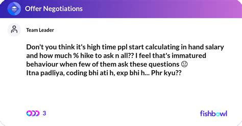 Dont You Think Its High Time Ppl Start Calculati Fishbowl