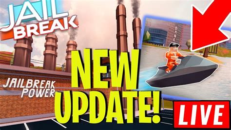 Jailbreak Power Plant Robbery ⚡️ Jet Skis 🚤 New Update Roblox Youtube