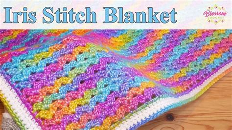 Iris Stitch Baby Blanket One Row Repeat Picasso Yarn Very Easy Artofit