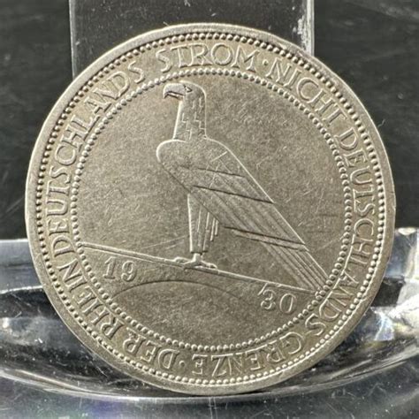 Reichsmark A Rheinland R Umung Weimarer Republik Silber