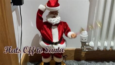 Gemmy Uk Exclusive Song Spinning Bell Santa Review Youtube