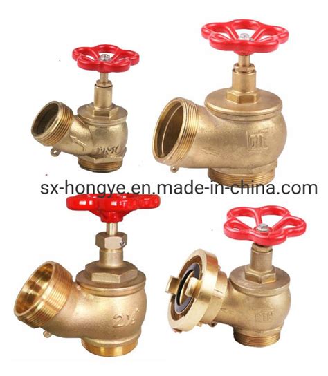 Brass Oblique Fire Hydrant Valve Din Standard Global Valve