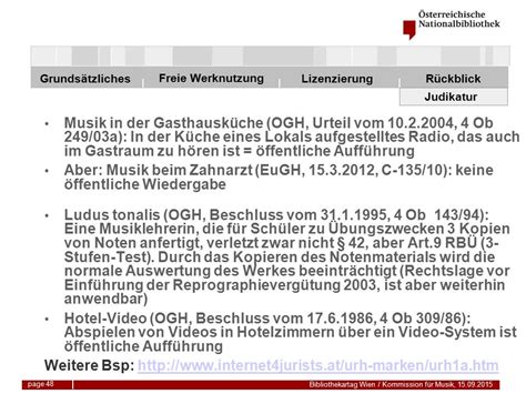 Freie Werknutzung Grunds Tzliches Bibliothekartag Wien Kommission F R