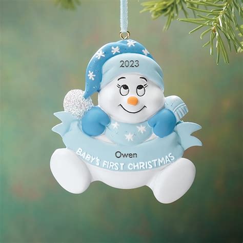 Personalized Babys First Christmas Tree Ornament Miles Kimball