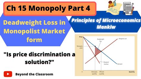 Deadweight Loss In A Monopoly Firm Price Discrimination Mankiw