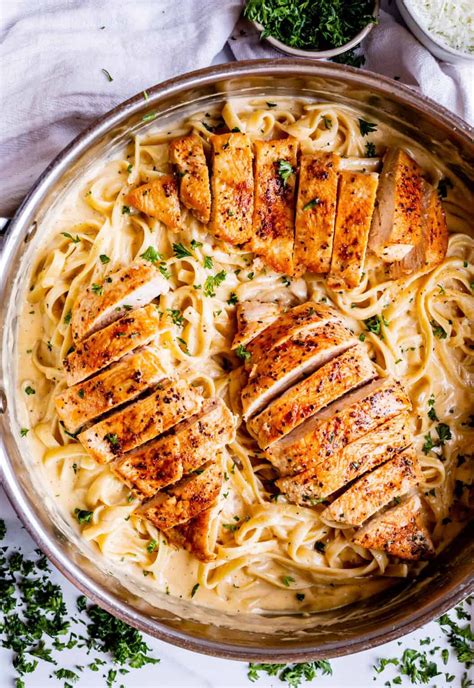 Homemade Chicken Fettuccine Alfredo From The Food Charlatan Recipe Chicken Alfredo Recipes