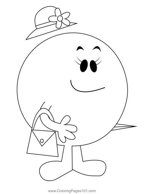 Miss Bossy Coloring Page for Kids - Free Mr. Men Printable Coloring ...