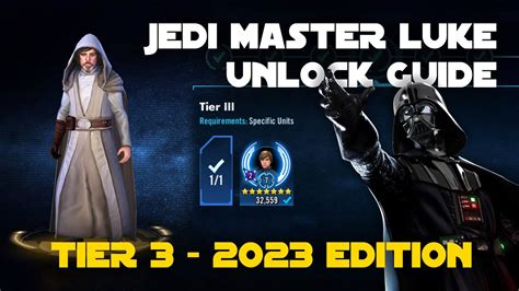 Ticket Saving Guide Tier Jml Galactic Ascension Jedi Master Luke