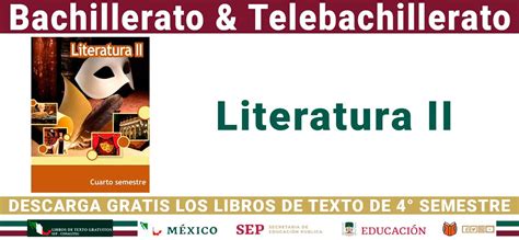 Literatura II de 4º Semestre de Bachillerato SEP 2024