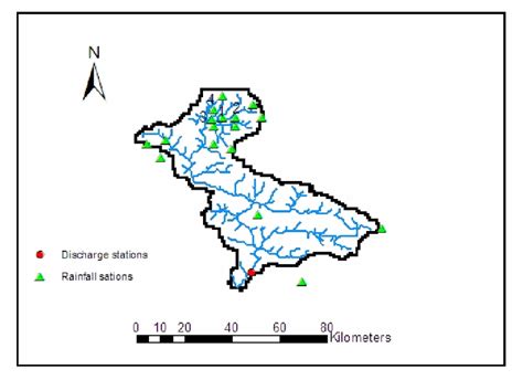 Map Of The Bagmati Basin And Location Of Rainfall Stations Download