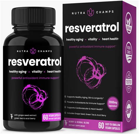 Amazon Resveratrol Supplement Extra Strength 1400mg Formula For