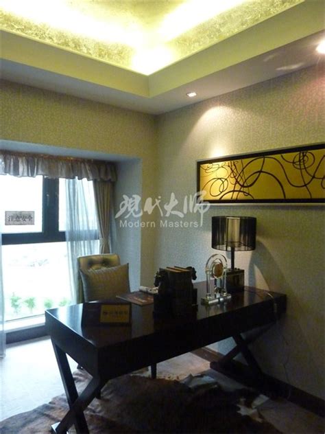 现代大师anli深圳星河盛世 金箔手绘stucco案例展示石小姐美国室内设计中文网博客