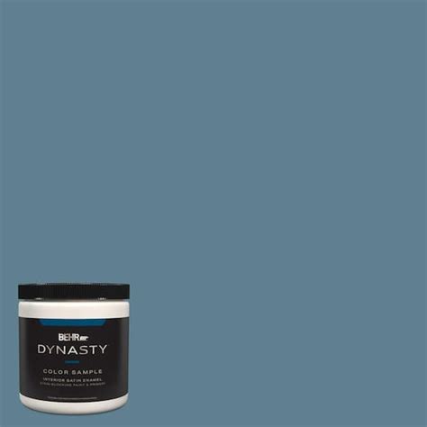 Behr Dynasty Oz Bxc Aegean Blue Satin Enamel Stain Blocking