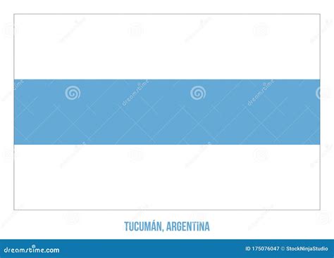 Tucuman Flag Waving Vector Illustration On White Background Flag Of