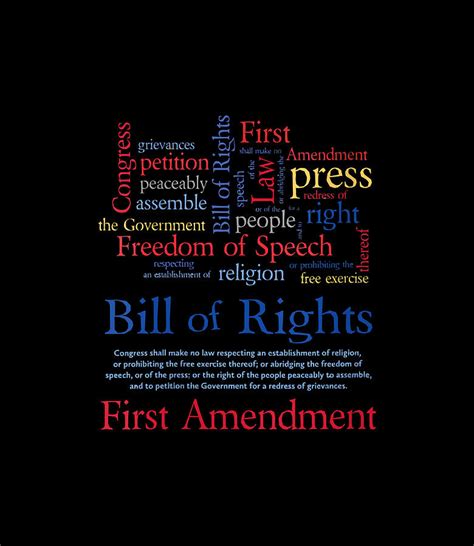 Freedom Of Speech 1st Amendment Bill Of Rights Digital Art By Thanh Nguyen